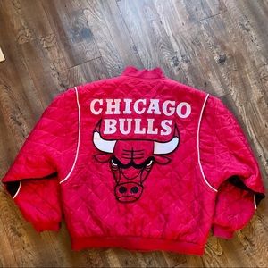 Vintage retro streetwear Chicago Bulls 90’s NBA Rare JH Silk Jacket coat